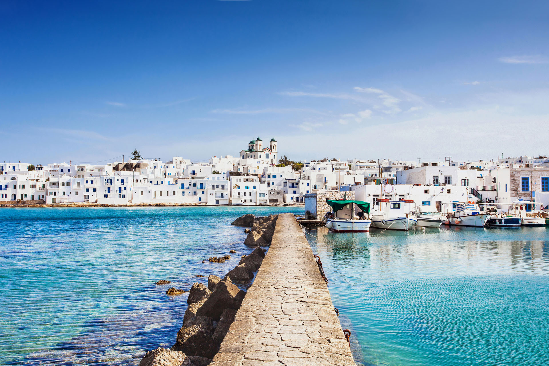 Unique Car Rental Paros picture of greek fishing village in Paros, Naousa